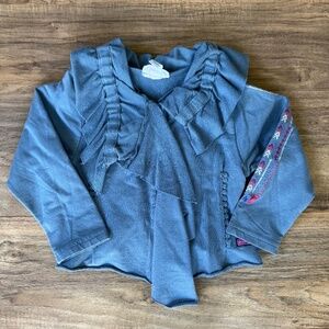EUC - Naartjie Blue Long Sleeve Light Weight Jacket XS